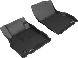 Nissan Kicks Floor Mats - Front - 3D MAXpider - Kagu - Black - `18-`19